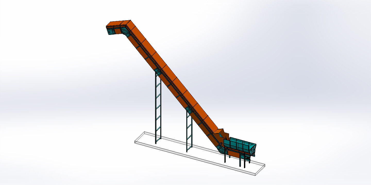 45度18m运输链式输送机